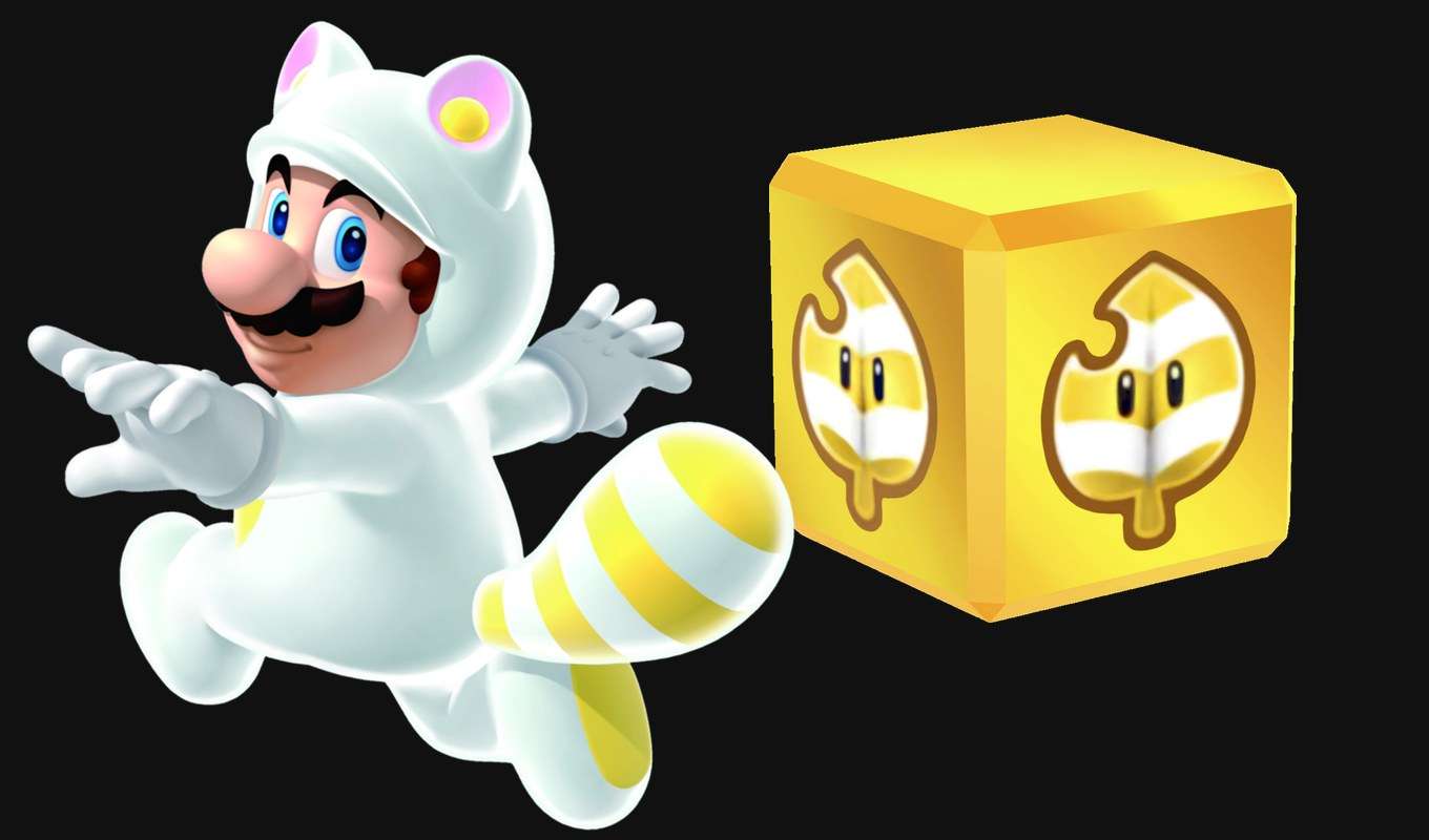 Super Mario 3D World White Tanooki Mario