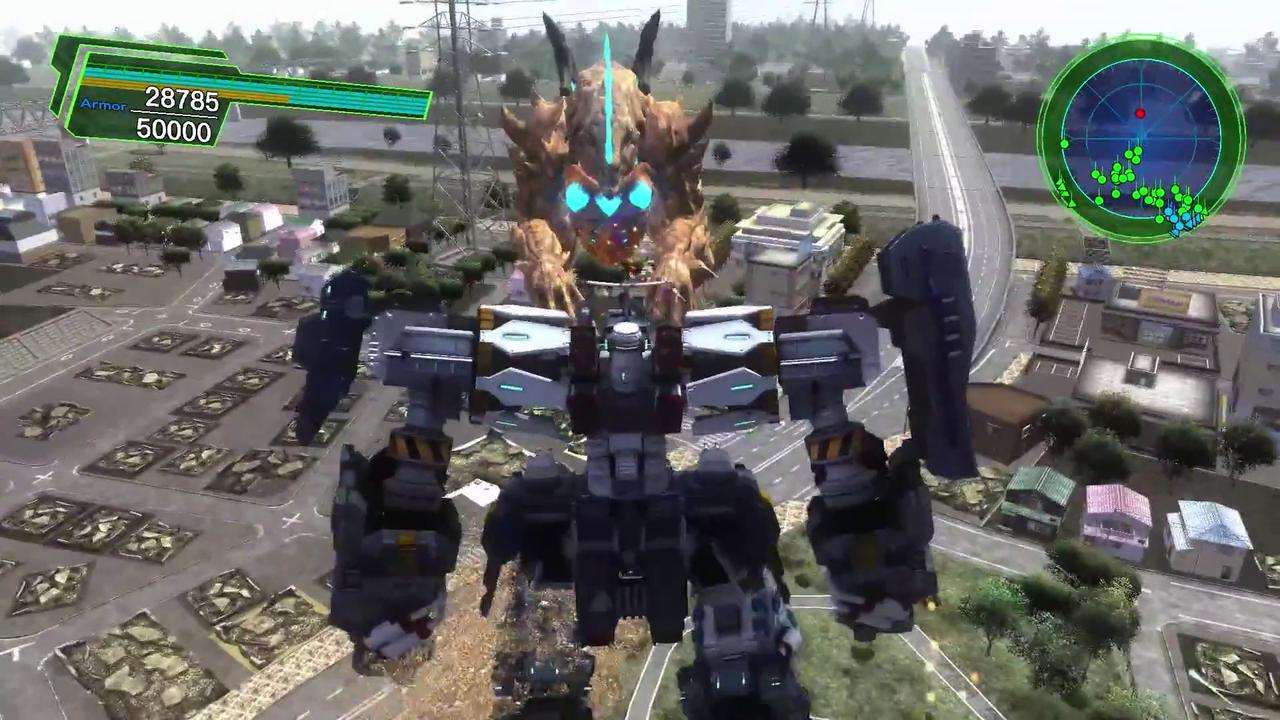 They look impressive, but the showdowns between the EDF mechs and giant creatures are not the game-transcending moments they should be.