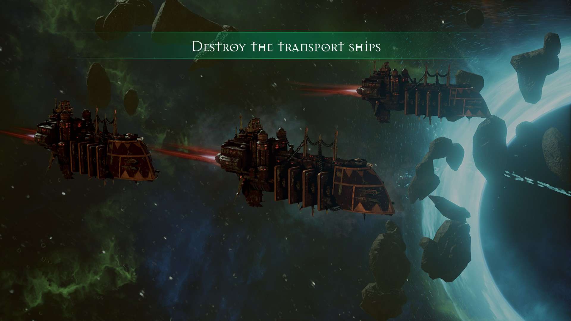 The ships look fantastic – perfectly in keeping with the 40K universe 